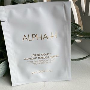 Alpha-H liquid gold midnight reboot serum sample OR 6/$12 You Pick Combo Deal